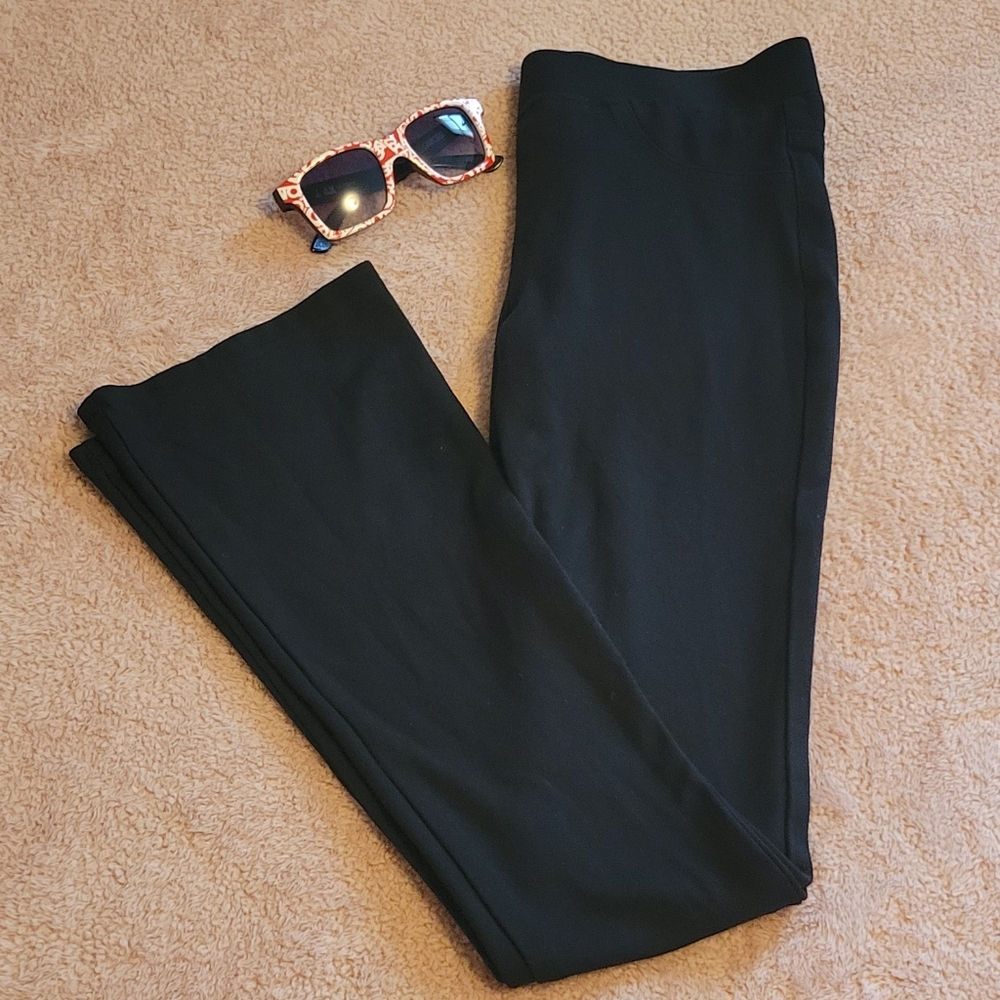 Tinseltown Denim Couture Black Bell Skinny Legging Flare Pants w/Pockets. Sz: S